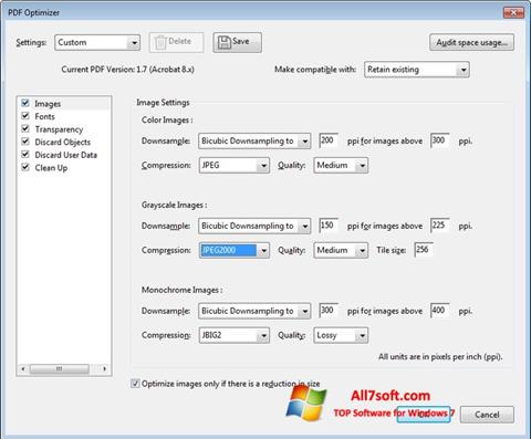 स्क्रीनशॉट Adobe Acrobat Pro DC Windows 7
