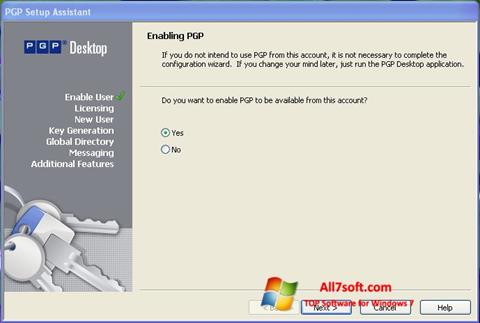 स्क्रीनशॉट PGP Desktop Windows 7
