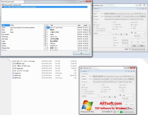 स्क्रीनशॉट CUETools Windows 7
