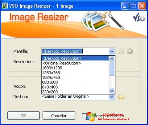 स्क्रीनशॉट VSO Image Resizer Windows 7