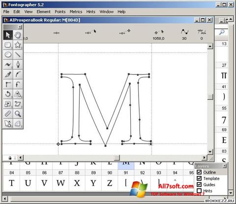 स्क्रीनशॉट Fontographer Windows 7