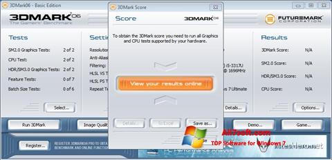 स्क्रीनशॉट 3DMark06 Windows 7