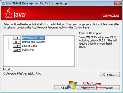 स्क्रीनशॉट Java SE Development Kit Windows 7