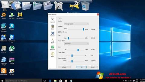 स्क्रीनशॉट RocketDock Windows 7