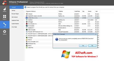 स्क्रीनशॉट CCleaner Professional Plus Windows 7