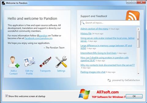 स्क्रीनशॉट Pandion Windows 7