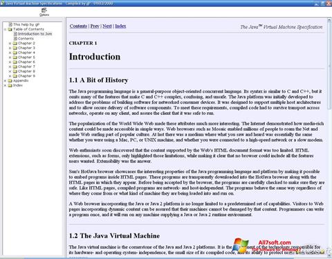 स्क्रीनशॉट Java Virtual Machine Windows 7