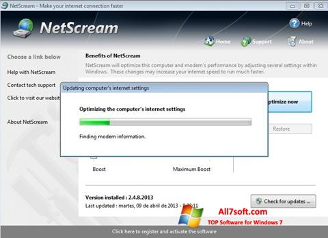 स्क्रीनशॉट NetScream Windows 7
