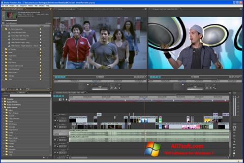 स्क्रीनशॉट Adobe Premiere Pro Windows 7