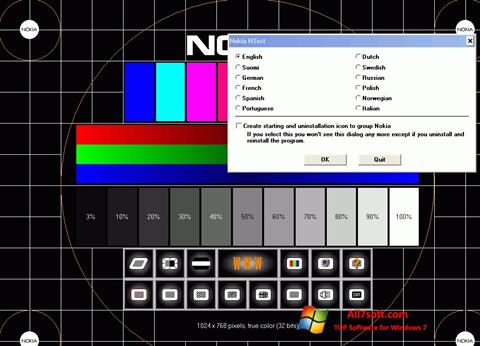 स्क्रीनशॉट Nokia Monitor Test Windows 7