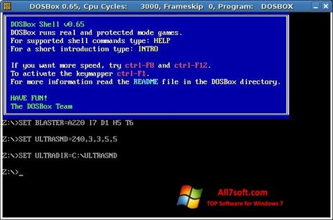 स्क्रीनशॉट DOSBox Windows 7