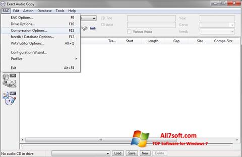 स्क्रीनशॉट Exact Audio Copy Windows 7