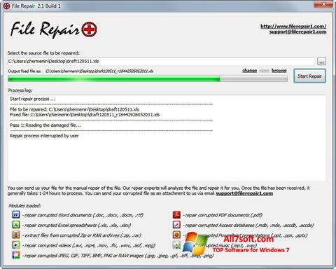 स्क्रीनशॉट File Repair Windows 7