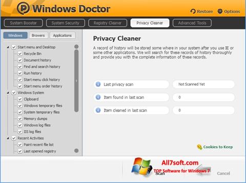 स्क्रीनशॉट Windows Doctor Windows 7