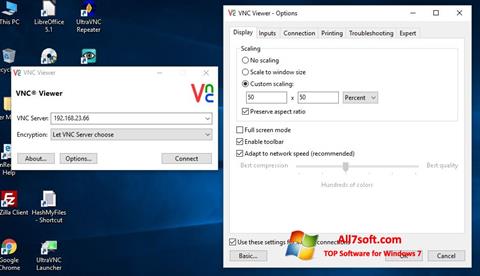 स्क्रीनशॉट VNC Windows 7