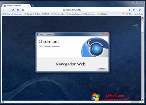 स्क्रीनशॉट Chromium Windows 7