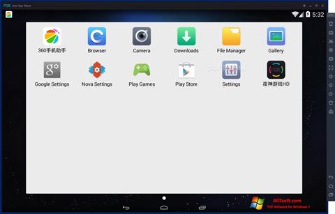 स्क्रीनशॉट Nox App Player Windows 7