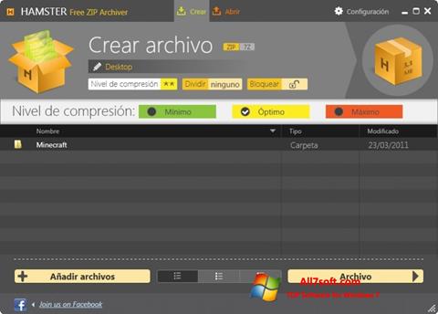 स्क्रीनशॉट Hamster Free ZIP Archiver Windows 7