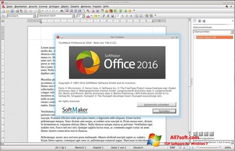 स्क्रीनशॉट SoftMaker Office Windows 7