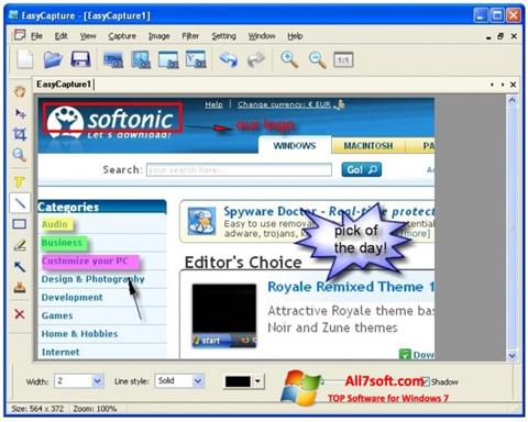 स्क्रीनशॉट EasyCapture Windows 7