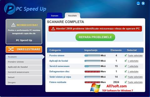 स्क्रीनशॉट PC Speed Up Windows 7