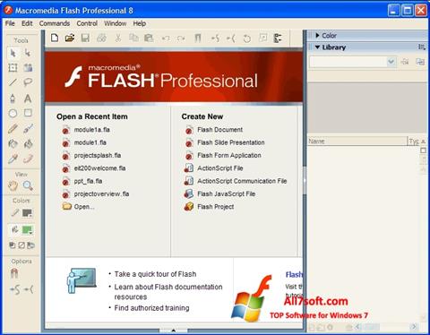 स्क्रीनशॉट Macromedia Flash Player Windows 7
