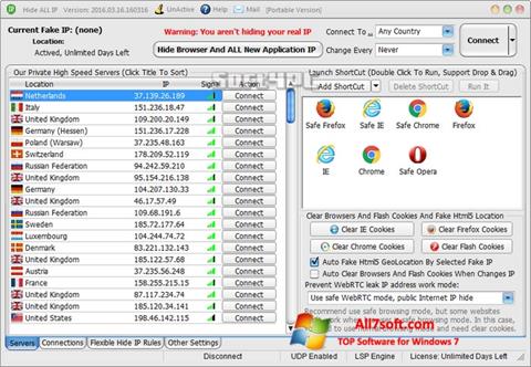 स्क्रीनशॉट Hide ALL IP Windows 7