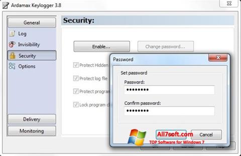 स्क्रीनशॉट Ardamax Keylogger Windows 7