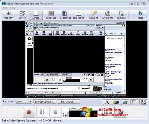 स्क्रीनशॉट Debut Video Capture Windows 7