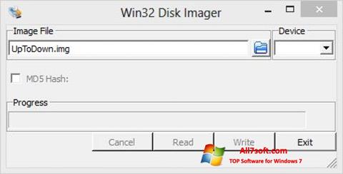 स्क्रीनशॉट Win32 Disk Imager Windows 7