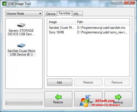 स्क्रीनशॉट USB Image Tool Windows 7