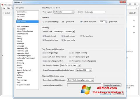 स्क्रीनशॉट Adobe Acrobat Windows 7
