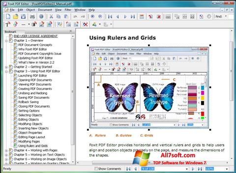 स्क्रीनशॉट Foxit PDF Editor Windows 7