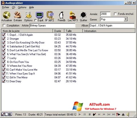 स्क्रीनशॉट Audiograbber Windows 7