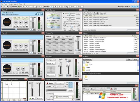 स्क्रीनशॉट SAM Broadcaster Windows 7