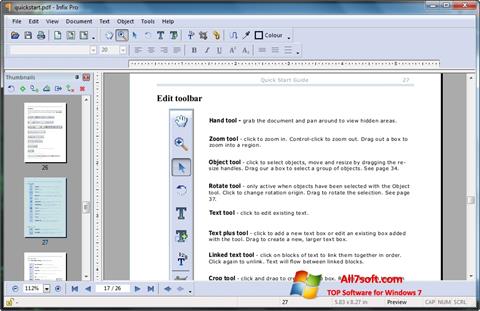 स्क्रीनशॉट Infix PDF Editor Windows 7