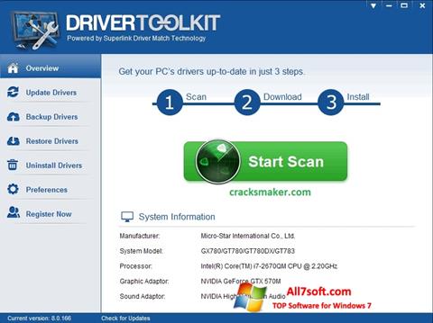 स्क्रीनशॉट Driver Toolkit Windows 7