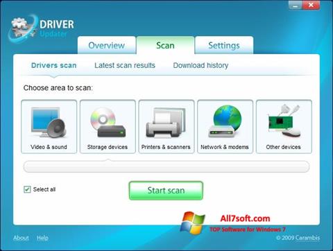 स्क्रीनशॉट Carambis Driver Updater Windows 7