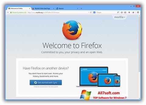 स्क्रीनशॉट Mozilla Firefox Offline Installer Windows 7