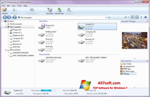 स्क्रीनशॉट RS File Recovery Windows 7