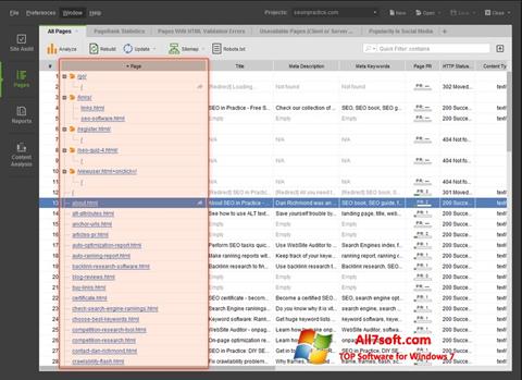 स्क्रीनशॉट Site-Auditor Windows 7