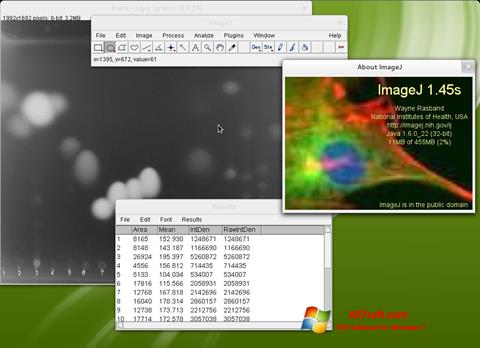 स्क्रीनशॉट ImageJ Windows 7