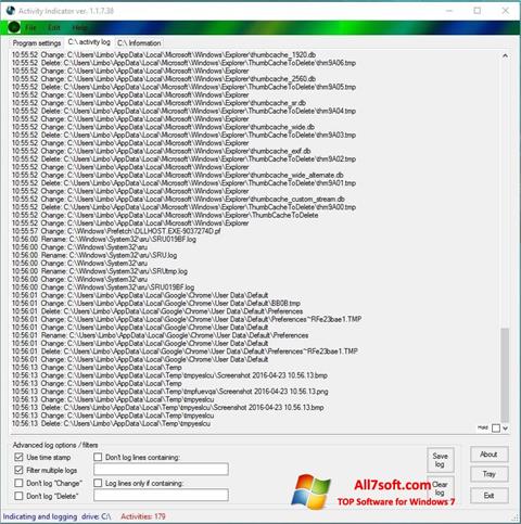 स्क्रीनशॉट Drive Space Indicator Windows 7