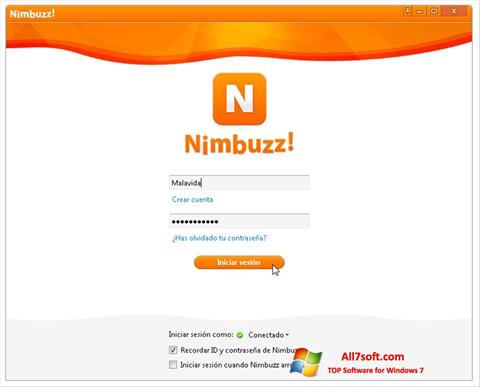 स्क्रीनशॉट Nimbuzz Windows 7