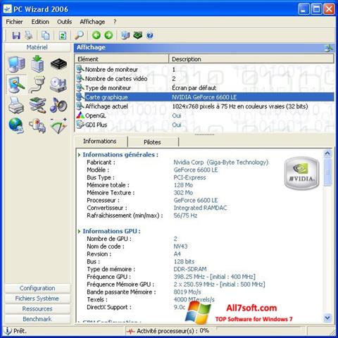 स्क्रीनशॉट PC Wizard Windows 7
