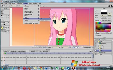 स्क्रीनशॉट Anime Studio Windows 7