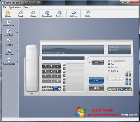 स्क्रीनशॉट VentaFax Windows 7