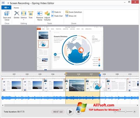 स्क्रीनशॉट iSpring Free Windows 7