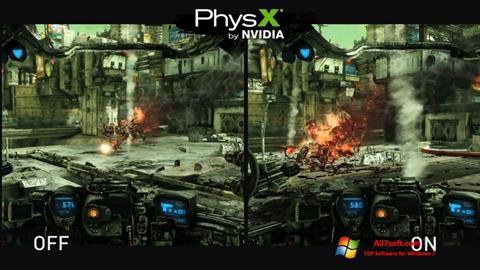 स्क्रीनशॉट NVIDIA PhysX Windows 7