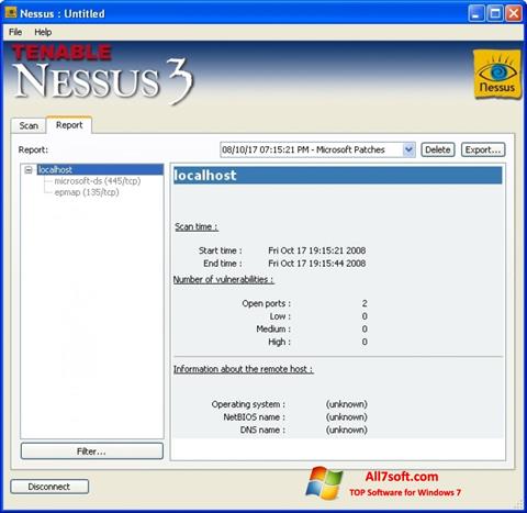 स्क्रीनशॉट Nessus Windows 7
